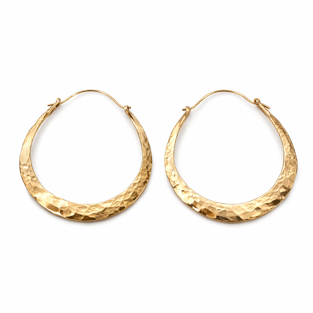 Vintage Old Hoop Earrings