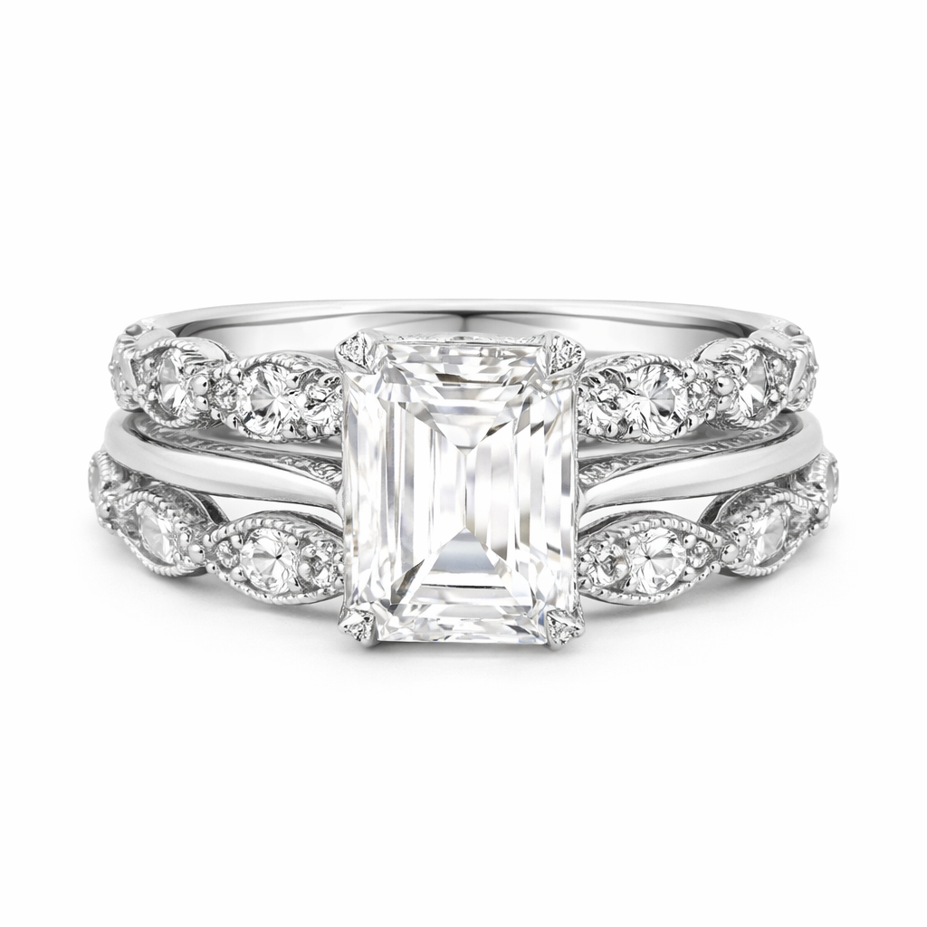 Vintage Silver Bright Layer Ring
