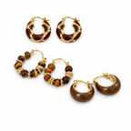 Vintage U-Shaped Hoop Earrings - Eliza-Warszawa