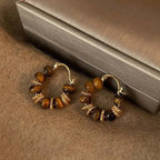 Vintage U-Shaped Hoop Earrings - Eliza-Warszawa