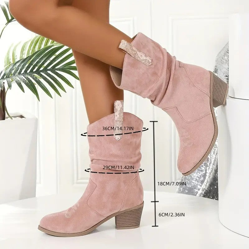 Vintage Western Cowboy Tassel Ankle Boots - Eliza-Warszawa