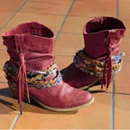 Vintage Western Tribal Tassel and Ankle Boots - Eliza-Warszawa