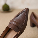 Viola Genuine Leather Heels - Eliza-Warszawa