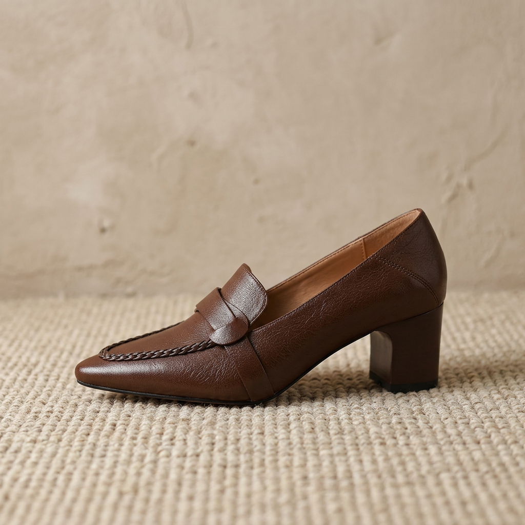 Viola Genuine Leather Heels - Eliza-Warszawa
