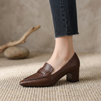 Viola Genuine Leather Heels - Eliza-Warszawa