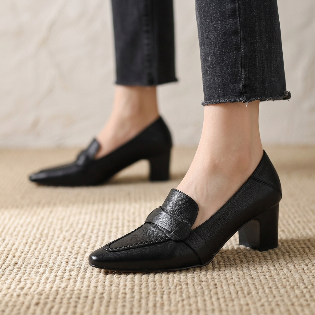 Viola Genuine Leather Heels - Eliza-Warszawa