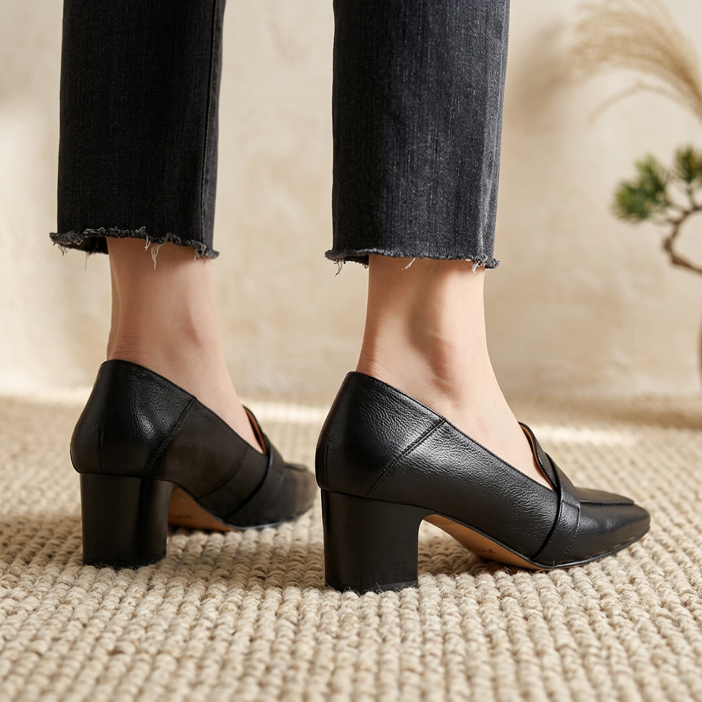 Viola Genuine Leather Heels - Eliza-Warszawa