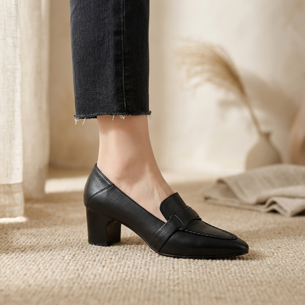 Viola Genuine Leather Heels - Eliza-Warszawa
