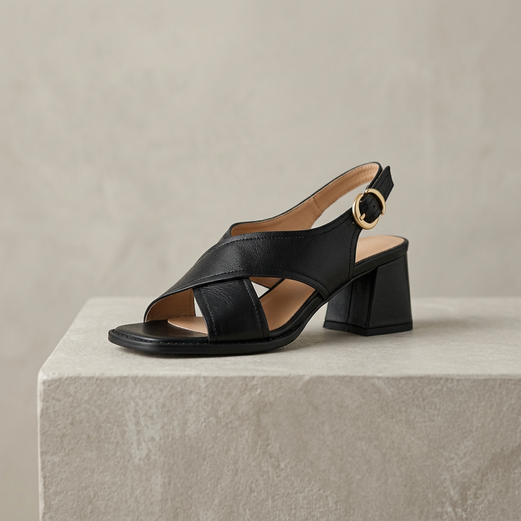 Viona Block Heel Sandals - Eliza-Warszawa