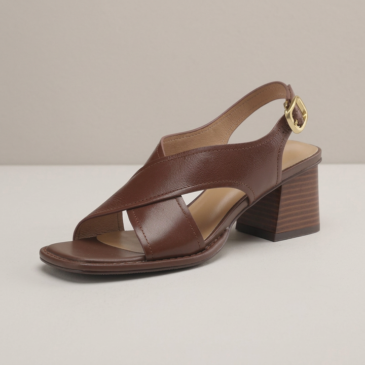 Viona Block Heel Sandals - Eliza-Warszawa