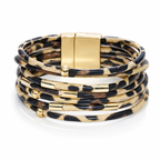 Wide Multilayer Wrap Bracelet