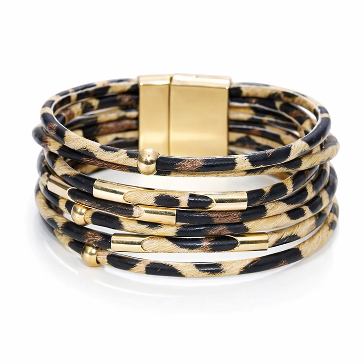 Wide Multilayer Wrap Bracelet