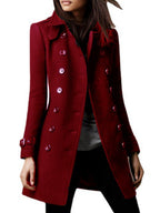 Women's Autumn and Winter Woolen Coat - Eliza-Warszawa