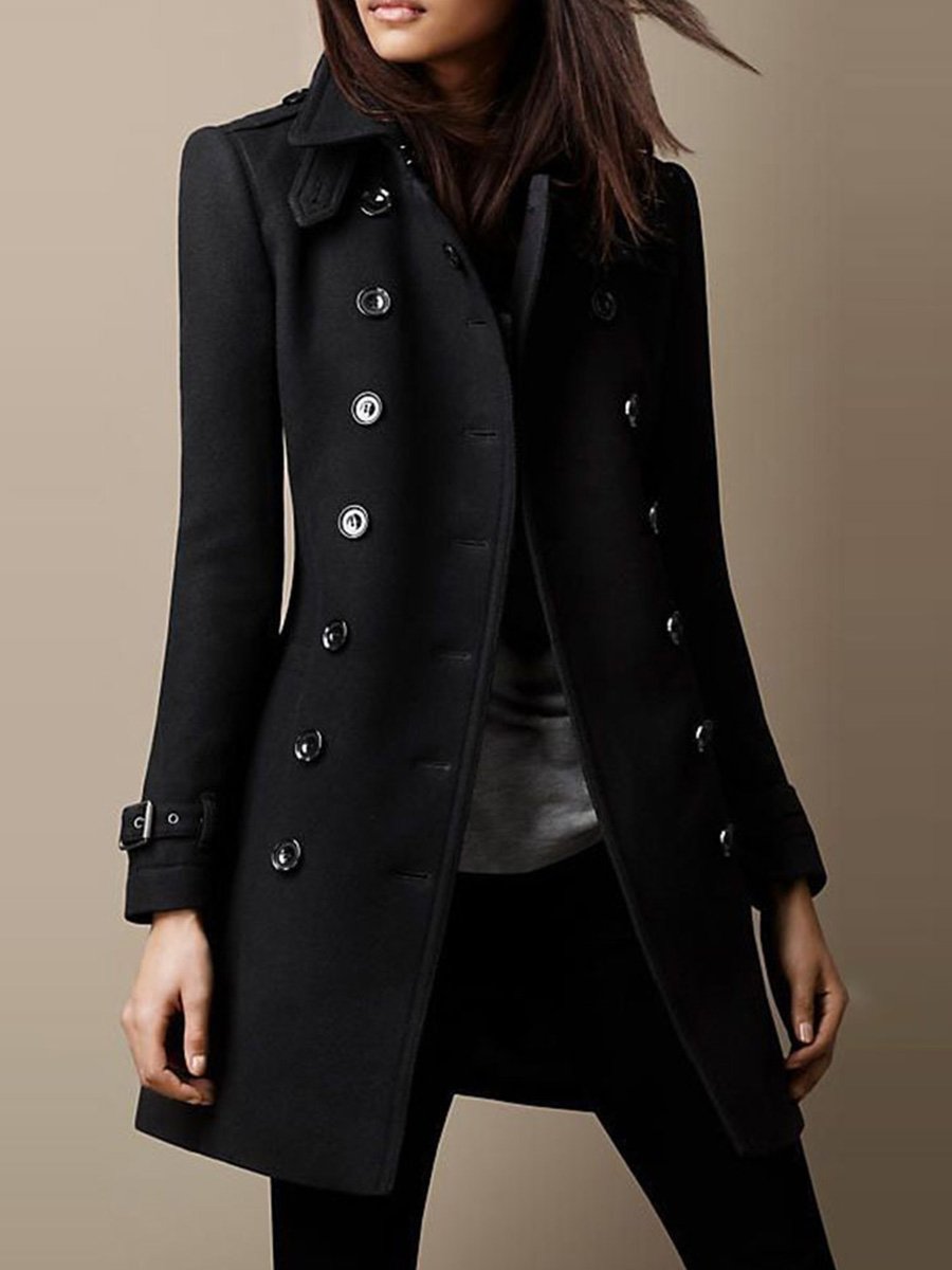 Women's Autumn and Winter Woolen Coat - Eliza-Warszawa