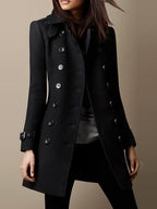 Women's Autumn and Winter Woolen Coat - Eliza-Warszawa