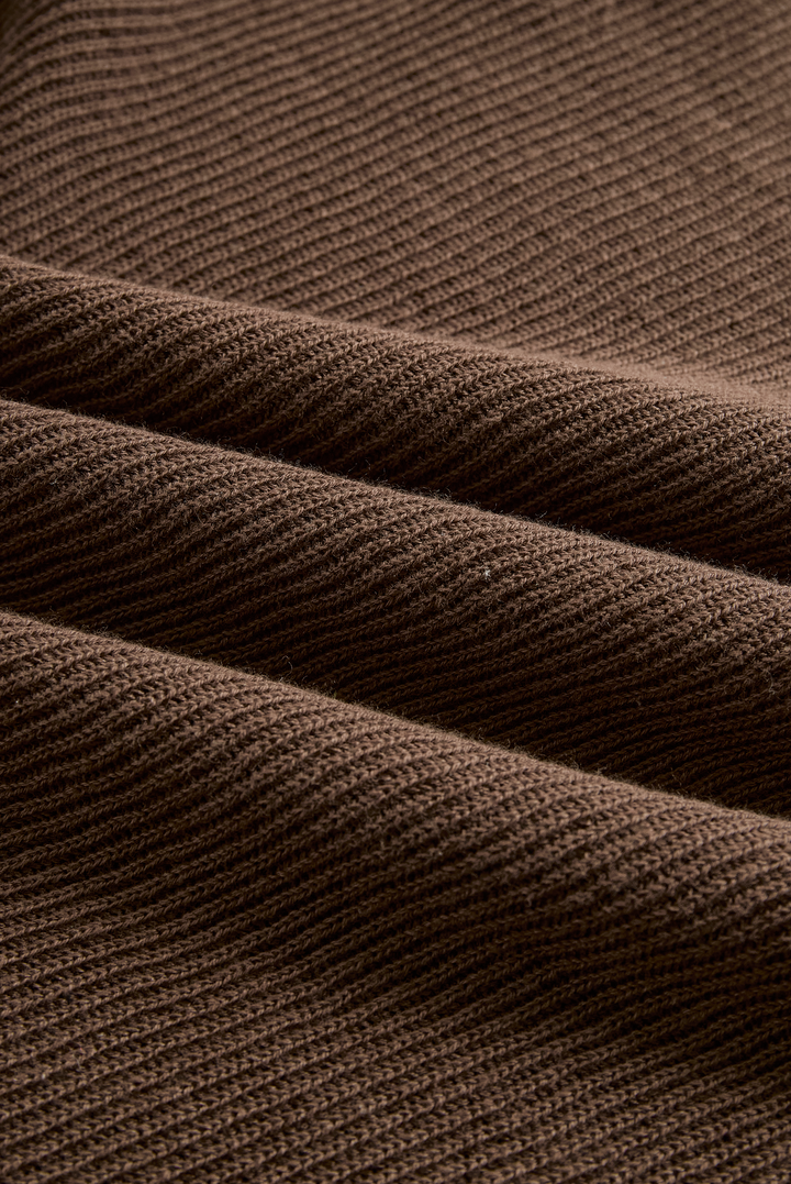 Women's Fashion Round Neck Knitted Sweater Skirt Set