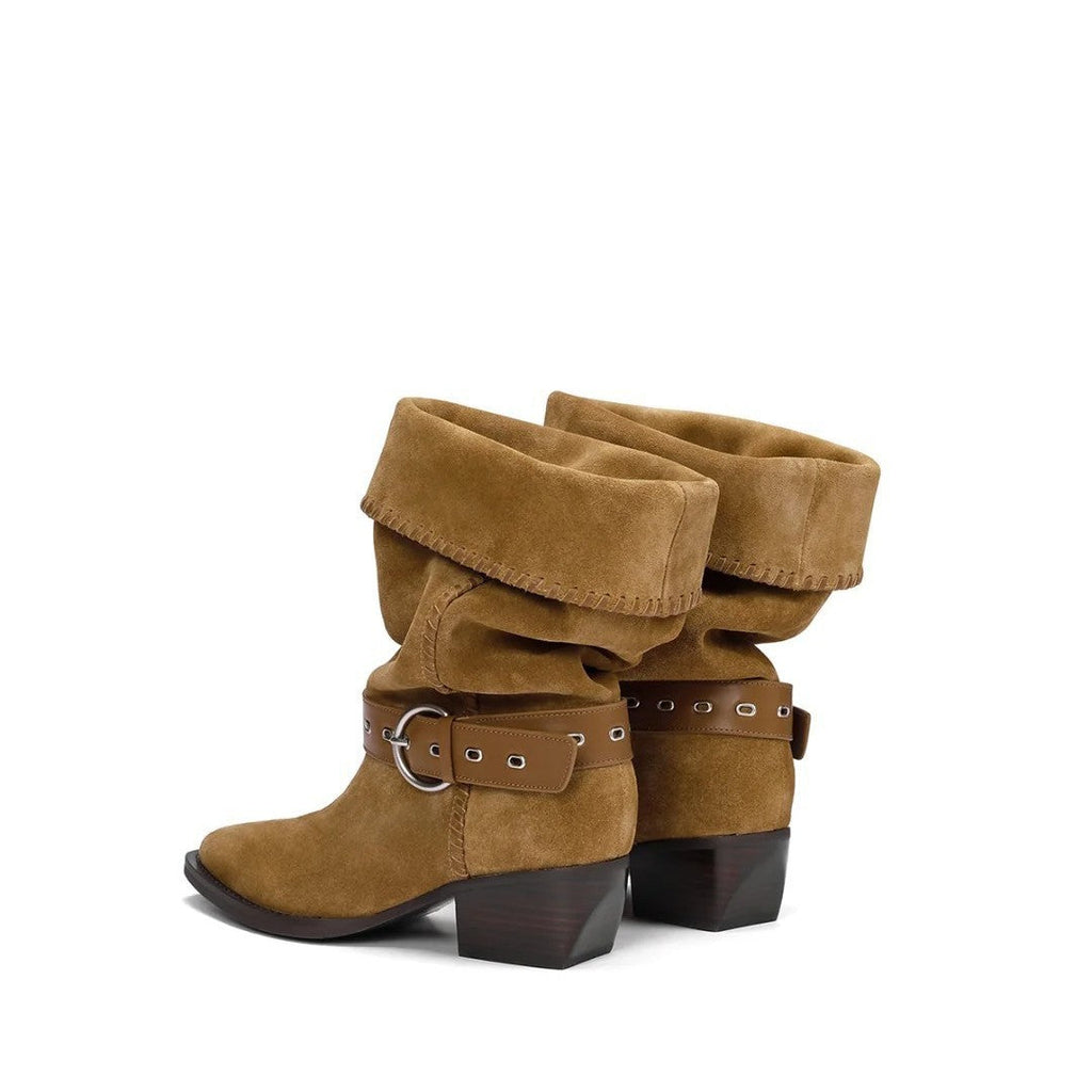 Women's Soft Leather Retro Fashion Riding Boots - Eliza-Warszawa