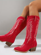 Women's low-heeled cigarette boots - Eliza-Warszawa