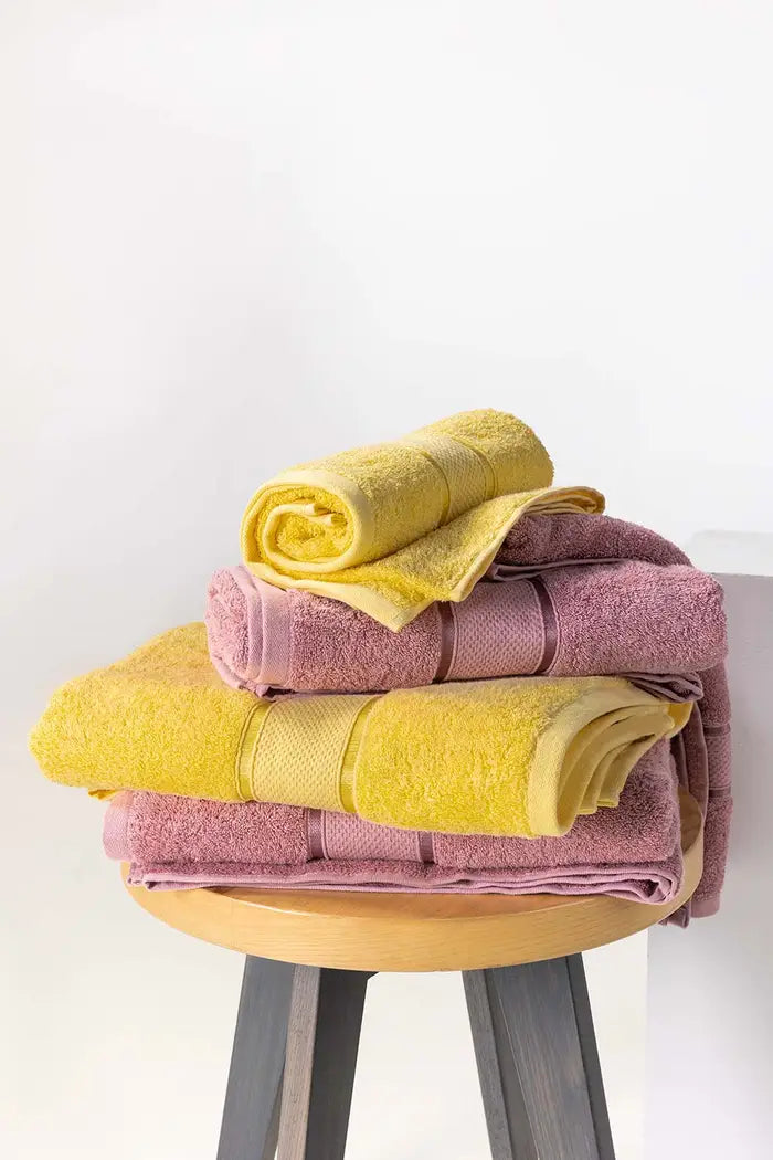 Yellow Plush Towel - Turkish Series 16