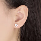 Zircon Flower Stud Earrings - Eliza-Warszawa